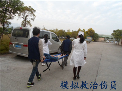 僑洋實(shí)業(yè)消防演習(xí)救治傷員