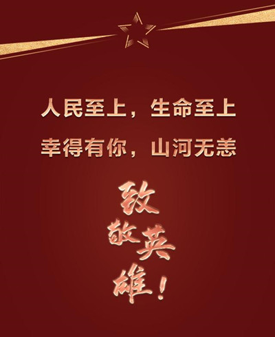 致敬戰(zhàn)疫英雄